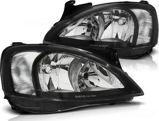 Forlygter OPEL CORSA C 11 00-09 06 SORT