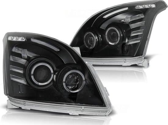 Ajovalot kaksoishalo vanteet TOYOTA LAND CRUISER 120 03-09 ANGEL EYES BLACK