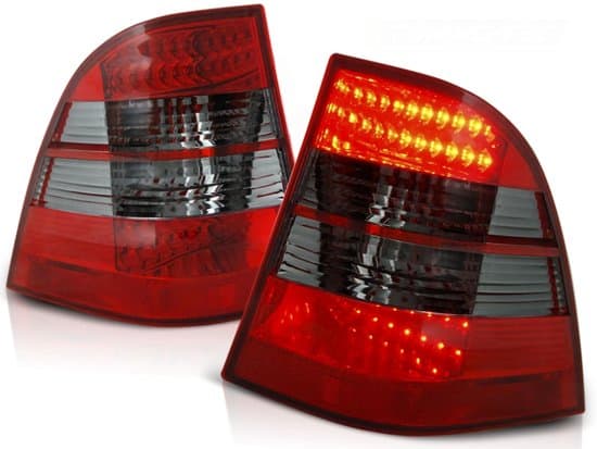Bakljus MERCEDES W163 ML M-Klass 03 98-05 RÖD SMOKE LED