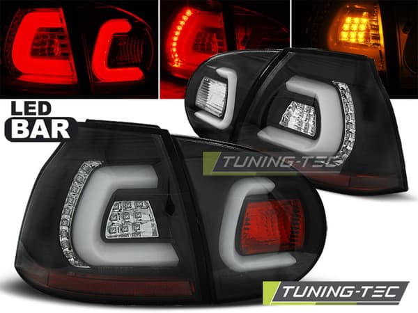 Baglygter VW GOLF 5 10 03-09 SORT LED STRIBE