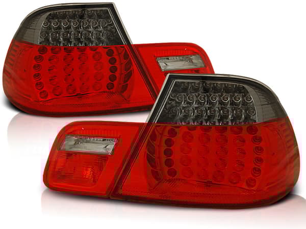 Baglygter BMW E46 04 99-03 03 CABRIO RØD SMOKE LED