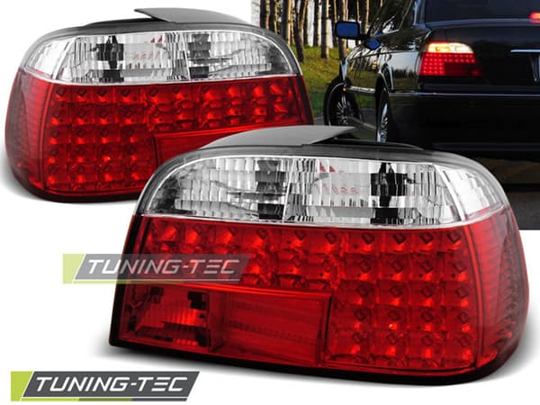 Bakljus BMW E38 06 94-07 01 RÖD KLAR LED