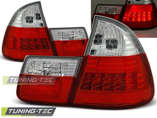 BMW E46 99-05 takavalot PUNAINEN KIRKAS LED