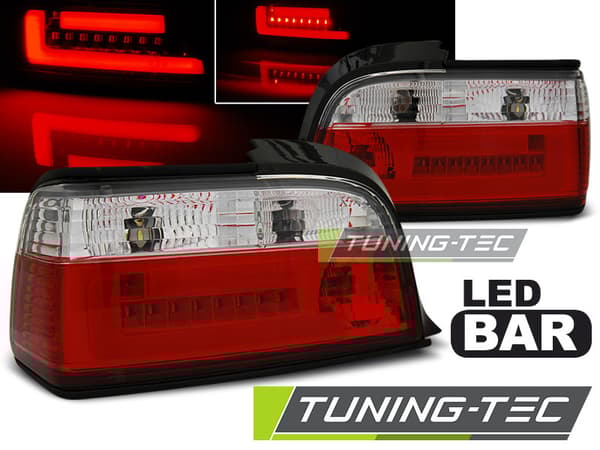 BMW E36 12 90-08 99 C/C - Johtavat takavalot, punaiset ja kirkkaat LED-valot