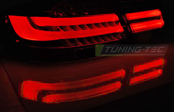 Baglygter BMW E92 09 06-03 10 RØD SMOKE LED STRIBE