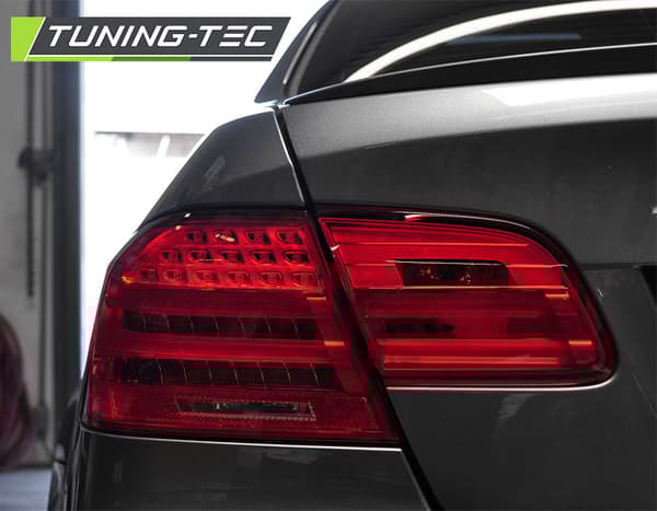 Baglygter BMW E92 09 06-03 10 RØD SMOKE LED STRIBE