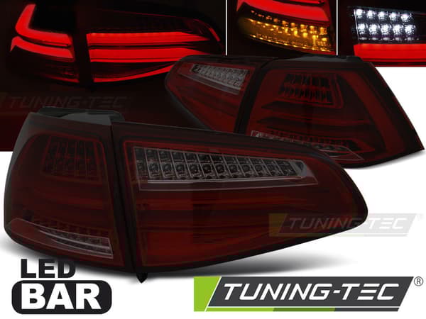 Baglygter VW GOLF 7 13-17 RØD SMOKE LED STRIB