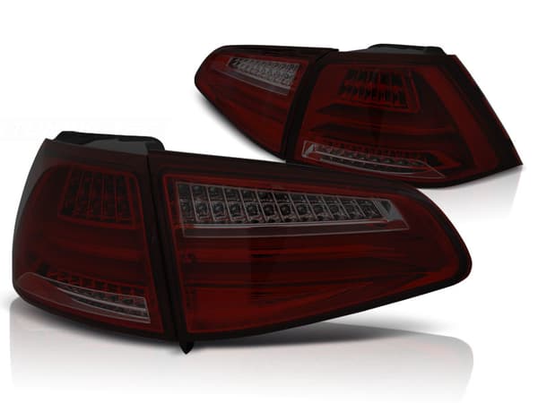 Baglygter VW GOLF 7 13-17 RØD SMOKE LED STRIB