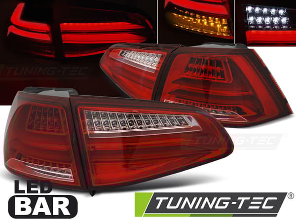 VW GOLF 7 13-17 takavalot punainen kirkas LED-nauha