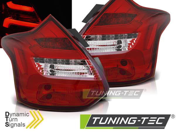Takavalot FORD FOCUS 3 11-10 14 HATCHBACK PUNAINEN SELKEÄ LED-NÄYTTÖ SEQ IND