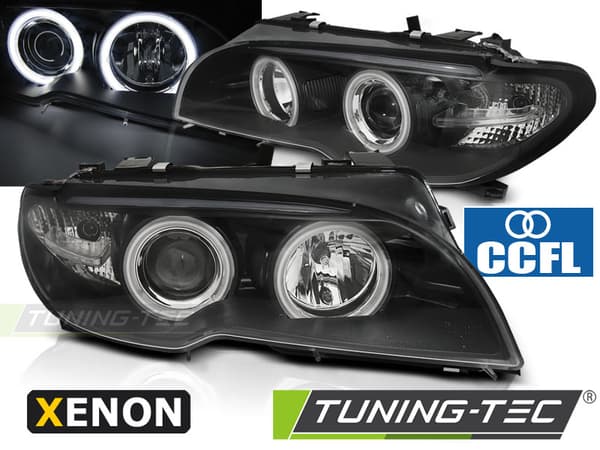 Dimljus Xenon BMW E46 04 03-06 COUPE CABRIO ÄNGELÖGON CCFL SVART