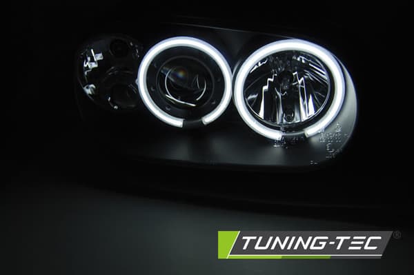 Förljuskåpor Dual Halo Rims VW GOLF 4 09 97-09 03 Ängelögon CCFL Svart