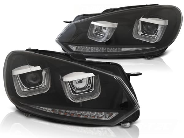 Strålkastare varselljus VW GOLF 6 08-12 SVART