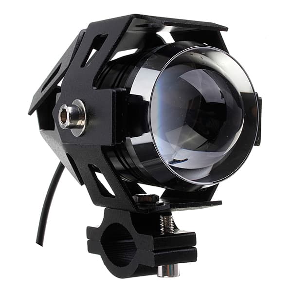1 x Universal Motorcykel CREE U5 125W 3000LM LED Strålkastare High Power Spot Light Vattentät(svart, A)
