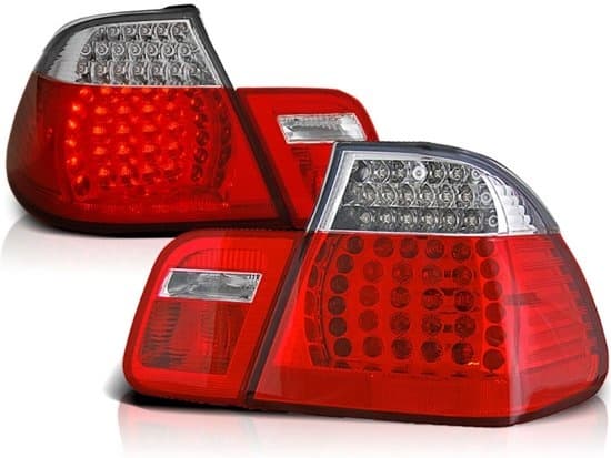 BMW E46 05 98-08 01 TAKA- ja PYSÄHDYSVALO PUNAINEN KIRKAALLA LED