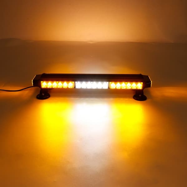 12V 42 LED keltainen kaksipuolinen liikenteenohjaaja vilkkuva salamavalopalkki hätävalo magneettinen yleismaailmallinen