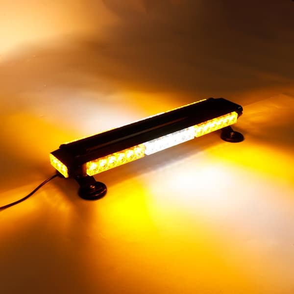 12V 42 LED keltainen kaksipuolinen liikenteenohjaaja vilkkuva salamavalopalkki hätävalo magneettinen yleismaailmallinen