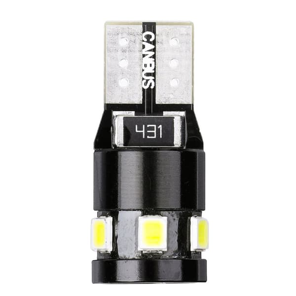 Audew 10st T10 / W5W Bil LED Parkeringsljus Interiörljus 9 * 2835 SMD LED Canbus Felfri 4882K Xenon Vit