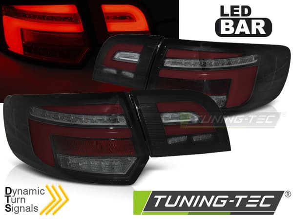 Bakljus till AUDI A3 8P 5D SPORTBACK 03-08 - LED SVART
