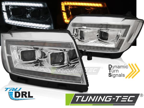 Strålkastare till VW CRAFTER II från 2017- DRL CHROME