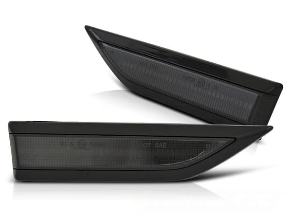 Sidoblinkers till VW CADDY 15-20 BLACK SMOKE LED