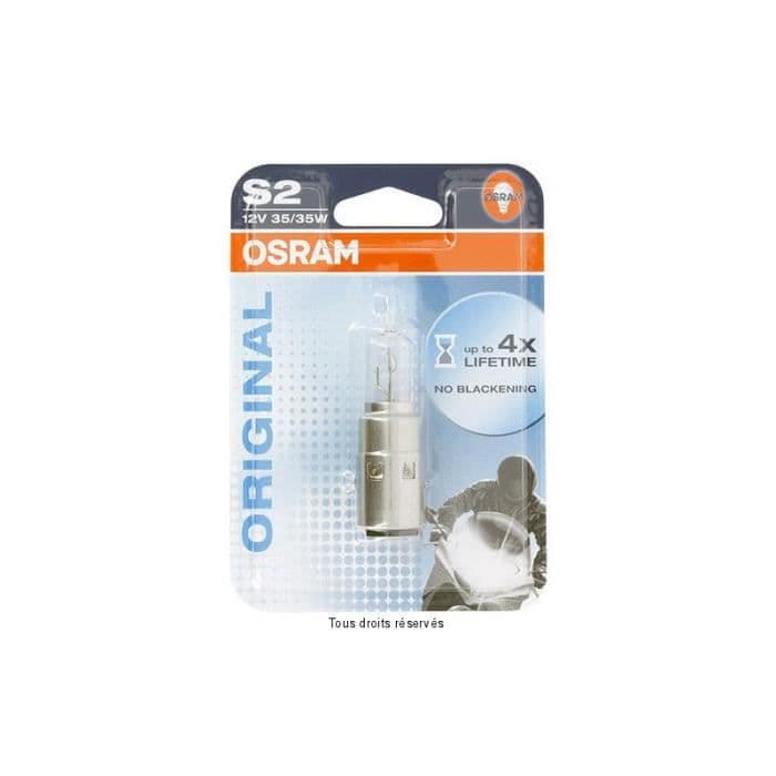 Glödlampa S2 Halogen-12v 35/35w BA20D Blister 1 glödlampa