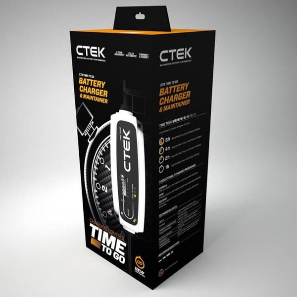 CTEK batterioplader CT5 Time to Go - med nedtællingsdisplay