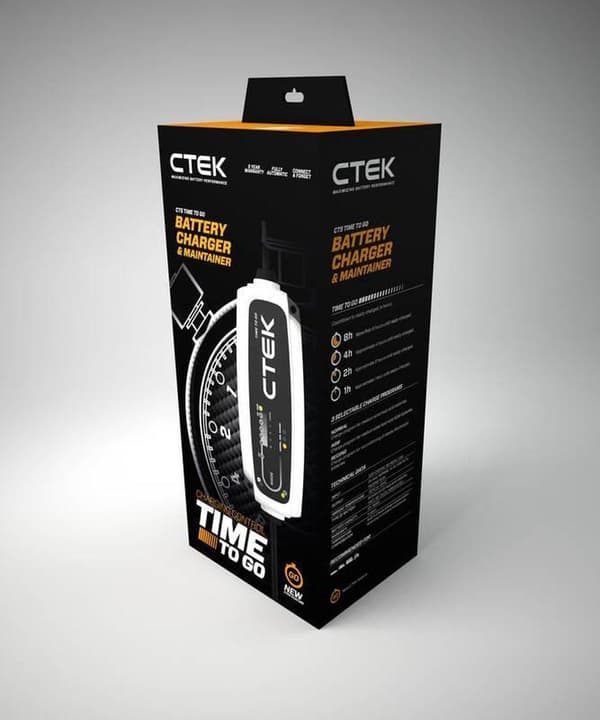 CTEK batterioplader CT5 Time to Go - med nedtællingsdisplay