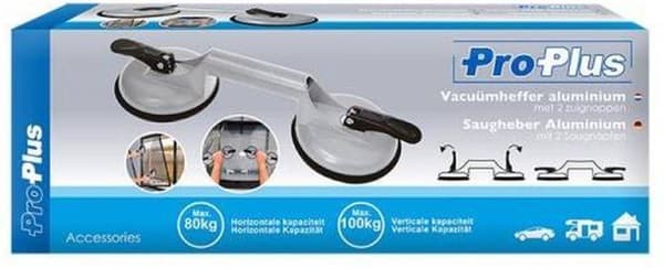 ProPlus Vakuumlyftare med 2 sugkoppar i aluminium