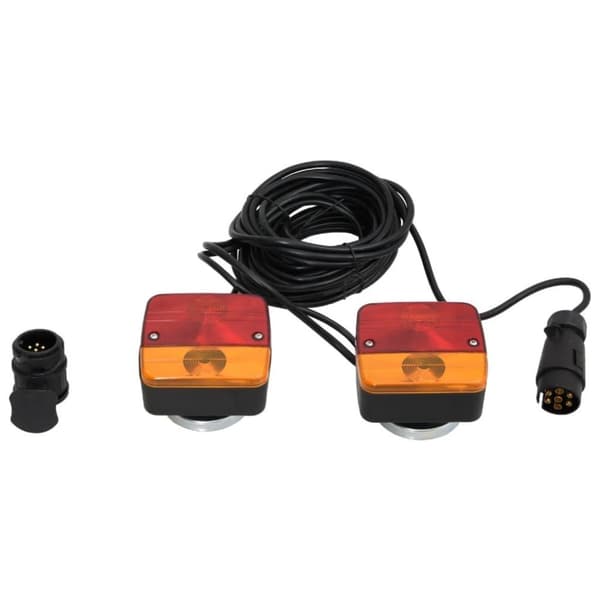 vidaXL trailerlygter 2 stk. 10,5x7,5x10 cm 12 V klassisk pære rød