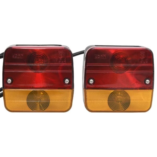 vidaXL trailerlygter 2 stk. 10,5x5x9,5 cm 12 V klassisk pære rød