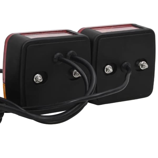 vidaXL trailerlygter 2 stk. 10,5x5x9,5 cm 12 V klassisk pære rød