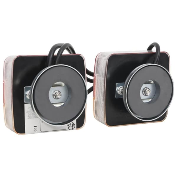 vidaXL Tilhengerlys 2 stk rød 10,5x7,5x10 cm 12V LED-pære