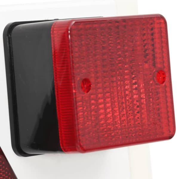 vidaXL Släpvagnsbelysning röd 115x7x14 cm 12V klassisk glödlampa