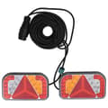 Miniatyrbilde 1 av 10: vidaXL Tilhengerlys 2 stk rød 24x5x14,5 cm 12V LED-pære