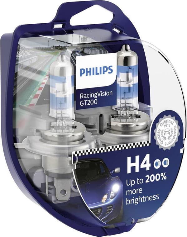Philips Lampputyyppi: H4 Pakkaus: 2 auton ajovalon polttimoa