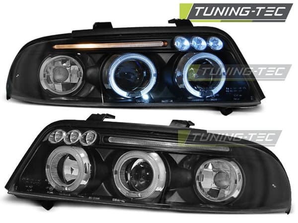 Audi A4 01 99-09 00 kaksinkertaiset halo-renkaat, ANGEL EYES, musta
