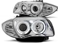 Miniatyrbillede 1 af 2: Forlygter dual halo fælge BMW 1 E87/E81/82/88 04-11 ANGEL EYES KROM