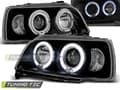 Miniatyrbillede 2 af 2: Forlygter dual halo fælge RENAULT CLIO 06 90-95 ANGEL EYES SORT