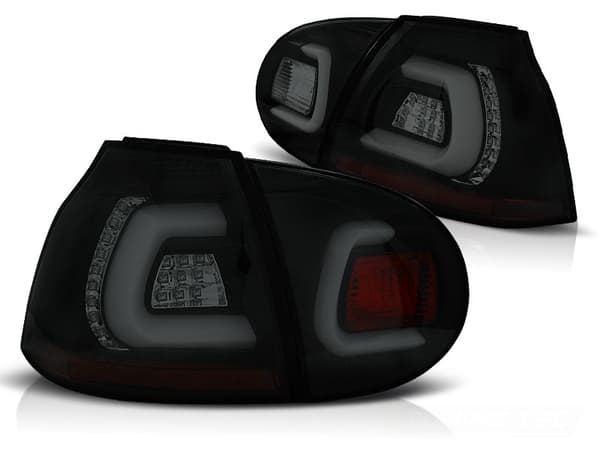 Bakljus VW GOLF 5 10 03-09 SVART RÖKT LED STRIP