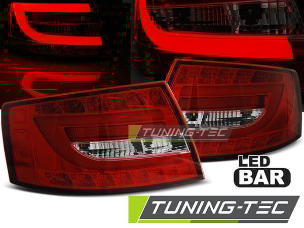 Baklyktor AUDI A6 C6 SEDAN 04 04-08 RÖD KLAR LED 7-POLIG
