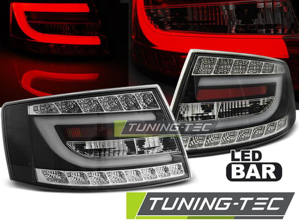 Audi A6 C6 Sedan 04 04-08 takavalojen musta LED 7-napainen
