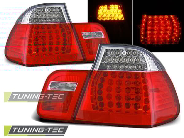BMW E46 takavalot 09 01-03 05 SEDAN PUNAINEN KIRKAS LED