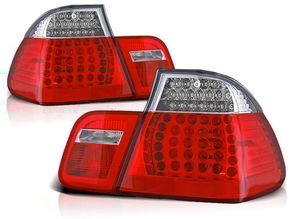 BMW E46 takavalot 09 01-03 05 SEDAN PUNAINEN KIRKAS LED
