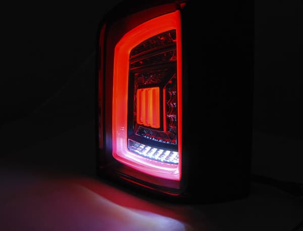 Bakljus VW T5 04 03-09 / 10-15 SMOKE SVART VIT LED