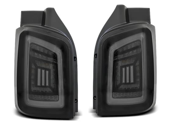 Bakljus VW T5 04 03-09 / 10-15 SMOKE SVART VIT LED