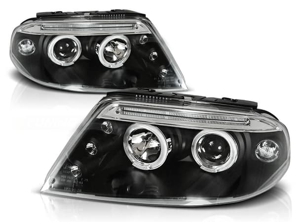 Dimljus dubbel halo-fälgar VW PASSAT 3BG 09 00-03 05 ANGEL EYES SVART
