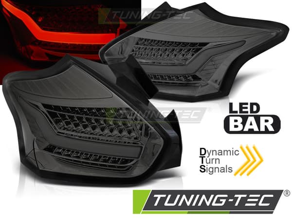 Baglygter FORD FOCUS 3 15-18 HATCHBACK SMOKE SEQ LED