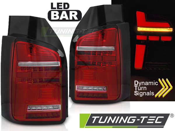 Baglygter til VW T6 15-19 LED OEM RØD HVID