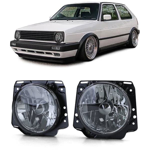 Auton ajovalot - musta savukirkas lasi - VW Golf 2 83-91